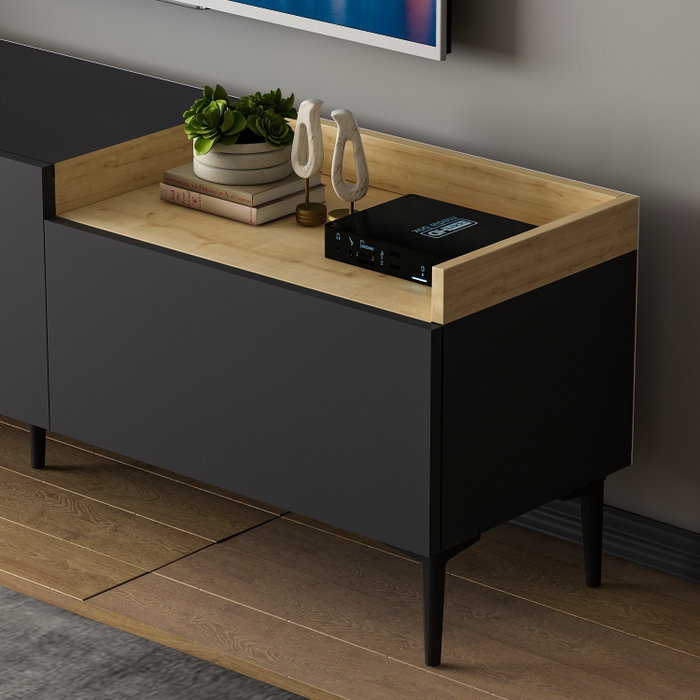 Hanah Home Mia Soporte de TV Antracita Hanah Home Mia Soporte de TV Antracita